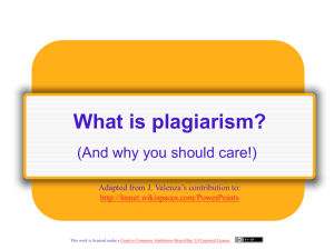 What is plagiarism? - Lincoln High School