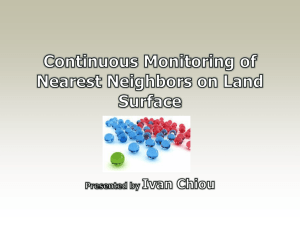 Continuous Monitoring of Nearest Neighbors on Land Surface by