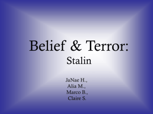 Belief & Terror: Stalin