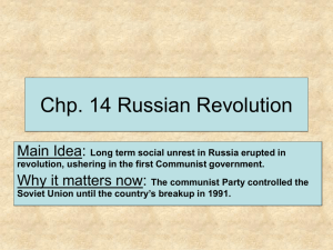 Chp. 14 Russian Revolution