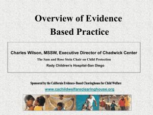 Overview of Evidence