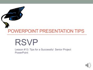 Mrs. Downs' PowerPoint Tips - Staff Portal Camas School District