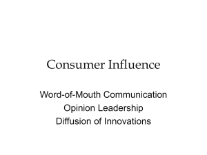 Consumer Influence