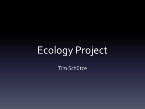Ecology Project - ASFM Tech Integration