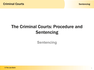 Sentencing - Thelawbank.co.uk
