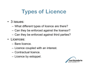 Licences 2 PowerPoint