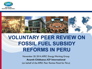 voluntary peer review on fossil fuel subsidy reforms in peru