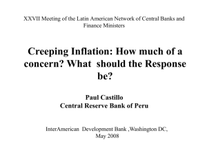Creeping Inflation: How much of a concern? (Peru) - Inter