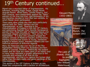19th Century continued…
