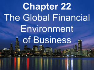 (Pearson CH 22) – The Global Financial