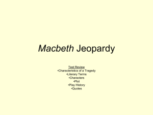 Macbeth Jeopardy
