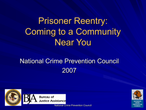 Prisoner Reentry - National Crime Prevention Council