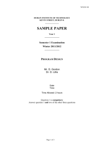 sample paper - Dublin Institute of Technology