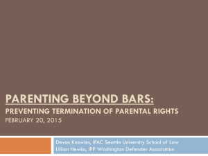 Preventing Termination of Incarcerated Parents Rights