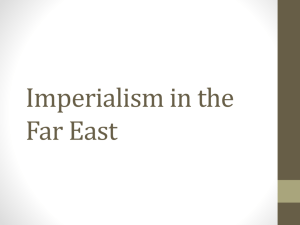 Imperialism in the Far East