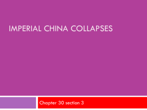 Imperial china collapses