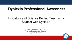 Dyslexia Professional Awareness