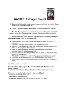WANTED: Pathogen Project