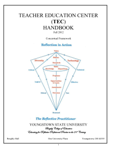 TEC Handbook - Beeghly College of Education
