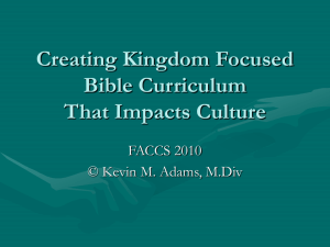 Specifics: Bible Curriculum