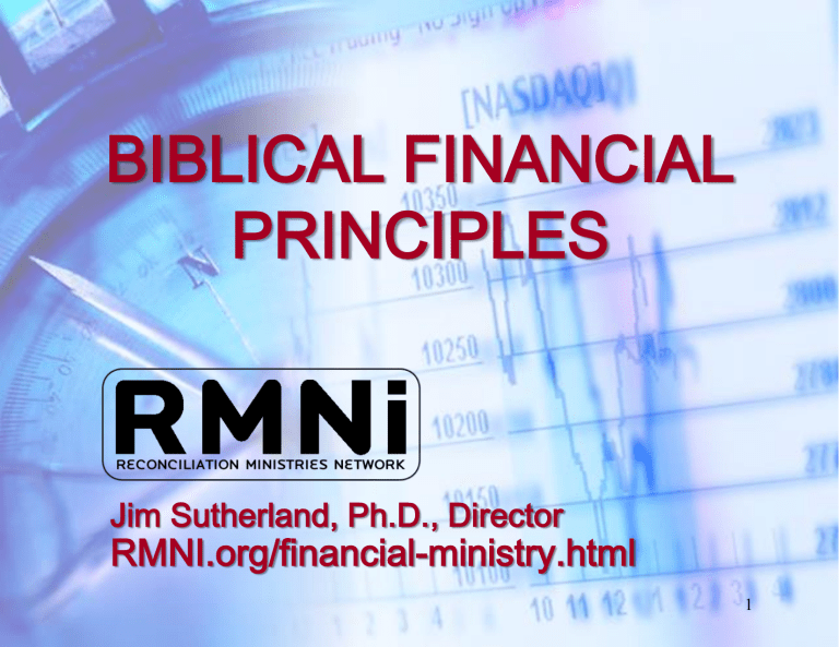 Biblical Financial Principles