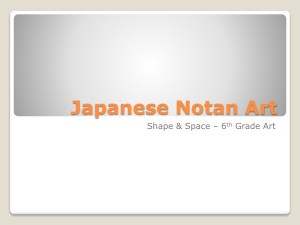 Japanese Notan Art - Waynesville Middle School Art Class
