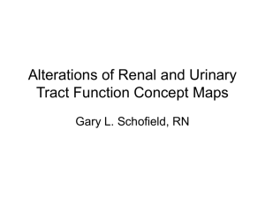Alterations of Renal and Urinary Tract Function Concept Maps