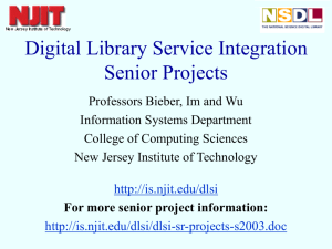 Digital Library Service Integration Senior Projects