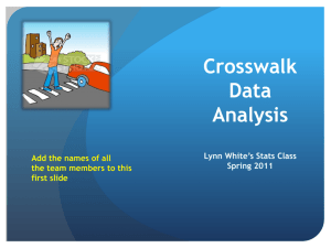 Crosswalk Data Analysis