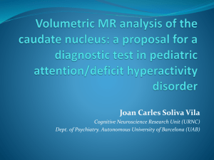 Quantitative MR Analysis of Caudate Abnormalities in Pediatric ADHD
