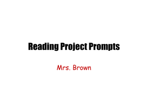 Reading Project Creative Cover