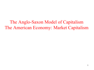 The Anglo-Saxon Model of Capitalism