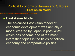 East Asian Experience – State Capitalism