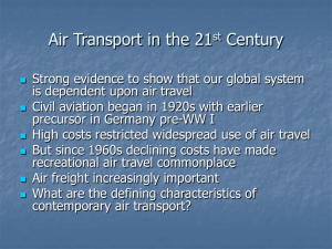 Airlines in the 21st Century Transport