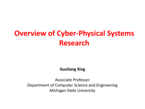 CPS-Guoliang-Xing - Department of Computer Science and