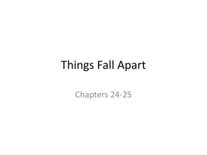 Things Fall Apart Notes 24-25