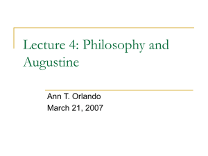 Lecture 4 Augustine
