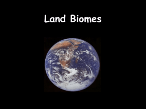 Land Biomes - Biology Junction