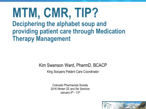 MTM, CMR, TIP? Deciphering the Alphabet Soup and