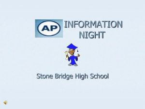 ap information night - Loudoun County Public Schools