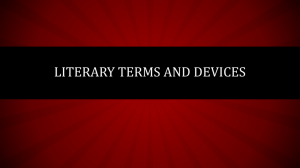 Macbeth Literary Terms & Devices Notes
