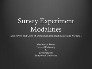 Sweden lecture on survey modalities