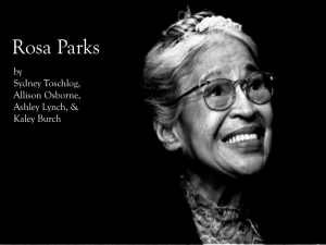 Rosa Parks - Sydney's Class