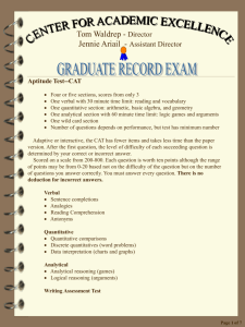 graduate record exam