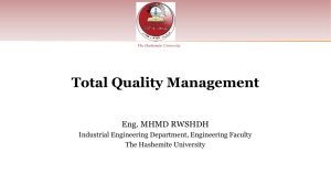 TQM course material adopted