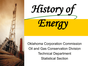 History of Energy - Oklahoma Corporation Commission