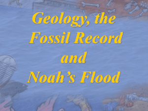 Geology and the Fossil Record