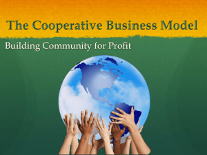 The Cooperative Business Model - Ocean Beach People's Organic