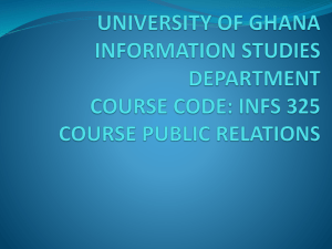 Public Relations - University of Ghana