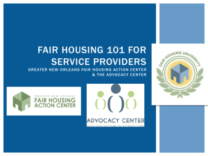 Fair Housing 101 Powerpoint
